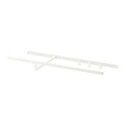 HJÄLPA - Clothes rail, white, 80x40 cm