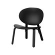 FRÖSET - Easy chair, black stained oak veneer