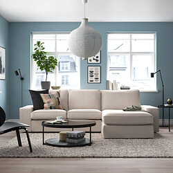 KIVIK - 3-seat sofa with chaise longue, Tresund light beige