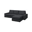 KIVIK - 3-seat sofa with chaise longue, Tresund anthracite