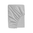 SOLFIBBLA - Fitted sheet, grey white/stripe, 90x200 cm