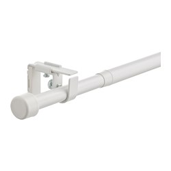 BEKRÄFTA - Set batang gorden, putih, 120-210 cm 19 mm