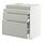 METOD/MAXIMERA - kbnt dsr u kmpr/4 pntu dpn/3 lci, putih/Havstorp abu-abu muda, 80x60x80 cm | IKEA Indonesia - PE943545_S1