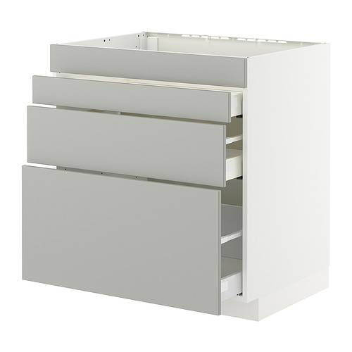 METOD/MAXIMERA base cab f hob/4 fronts/3 drawers