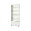 BILLY - Bookcase with drawer, white, 80x30x202 cm