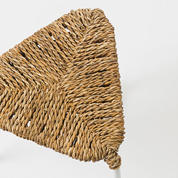 JUTEBODA - Stool, natural/white
