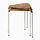 JUTEBODA - stool, natural/white | IKEA Indonesia - PE915057_S1