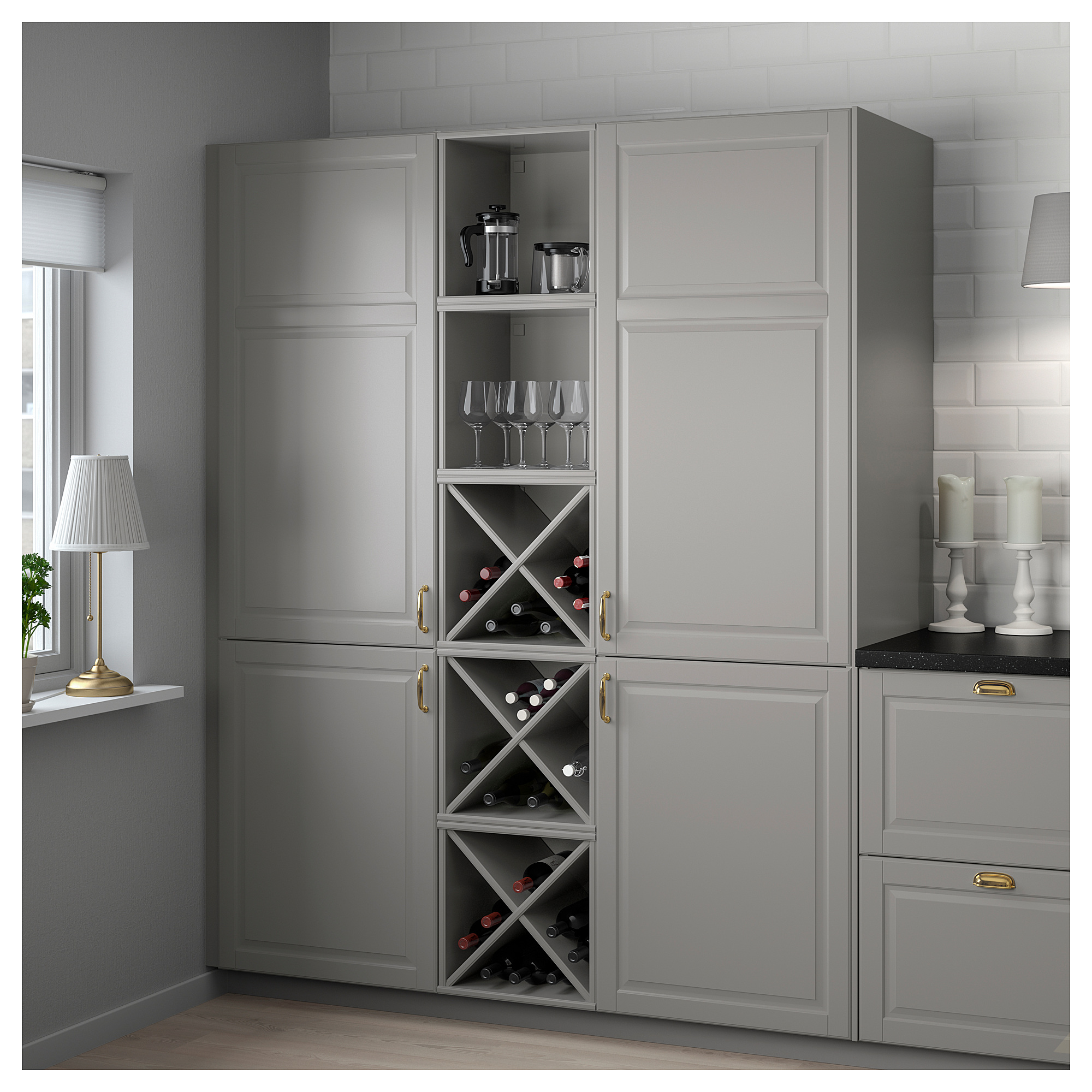 TORNVIKEN wine shelf, grey | IKEA Indonesia