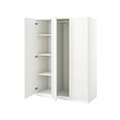 PAX/FORSAND - Wardrobe combination, white/white, 150x60x201 cm