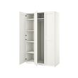 PAX/GRIMO - Wardrobe combination, white/white, 150x60x236 cm
