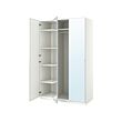 PAX/ÅHEIM - Wardrobe combination, white/mirror glass, 150x60x236 cm