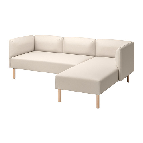 LILLEHEM 3-seat modular sofa w chaise longue
