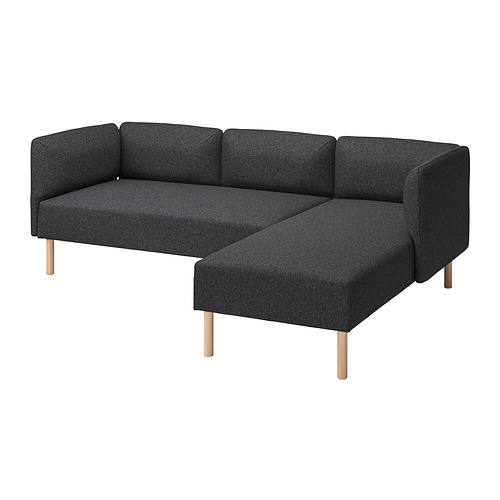 LILLEHEM 3-seat modular sofa w chaise longue