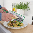 UPPFYLLD - Grater with handle, bright green, 30 cm