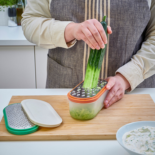UPPFYLLD grater with container, set of 4