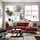 LILLEHEM - sofa modular 3 seater+chaise longue, Gunnared/cokelat-merah logam | IKEA Indonesia - PE943603_S1