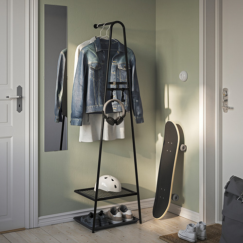 ÄLGANÄS clothes rack with shoe storage