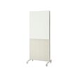 MITTZON - Frame w cstrs/acoustic scrn/whtbrd, Gunnared beige/white, 85x205 cm