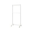 MITTZON - Frame w castors/coat rack/disp shlf, white, 85x205 cm
