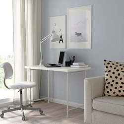 SPÄND/LINNMON - Desk, white, 100x60 cm