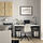 LAGKAPTEN/SPÄND - desk, white/black, 140x60 cm | IKEA Indonesia - PE943749_S1