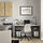LAGKAPTEN/SPÄND - desk, white anthracite/black, 140x60 cm | IKEA Indonesia - PE943747_S1