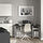 LAGKAPTEN/SPÄND - desk, black-brown/white, 140x60 cm | IKEA Indonesia - PE943751_S1