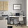 LAGKAPTEN/SPÄND - desk, white/black, 140x60 cm | IKEA Indonesia - PE943762_S1