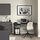 LAGKAPTEN/SPÄND - desk, black-brown/black, 140x60 cm | IKEA Indonesia - PE943761_S1