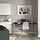 LAGKAPTEN/SPÄND - desk, black-brown/white, 140x60 cm | IKEA Indonesia - PE943765_S1