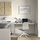 LAGKAPTEN/SPÄND - desk, white/anthracite, 140x60 cm | IKEA Indonesia - PE943764_S1