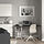 LAGKAPTEN/SPÄND - desk, black-brown/white, 140x60 cm | IKEA Indonesia - PE943770_S1