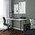 LAGKAPTEN/SPÄND - desk, white/black, 120x60 cm | IKEA Indonesia - PE943774_S1