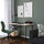 LAGKAPTEN/SPÄND - desk, white anthracite/black, 120x60 cm | IKEA Indonesia - PE943775_S1