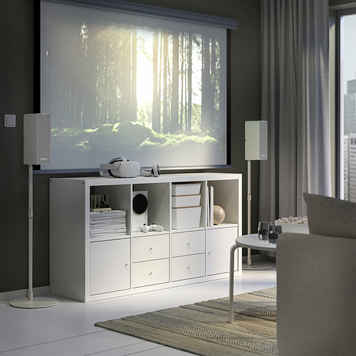 KALLAX shelving unit with 4 inserts