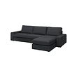 KIVIK - 4-seat sofa with chaise longue, Tresund anthracite