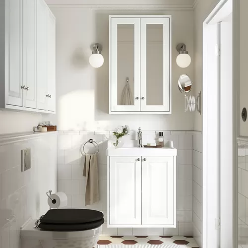 TÄNNFORSEN meja wastafel dengan pintu