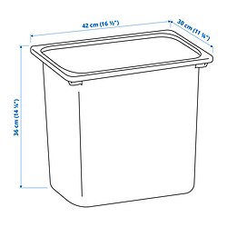 TROFAST - Storage box, white, 42x30x36 cm