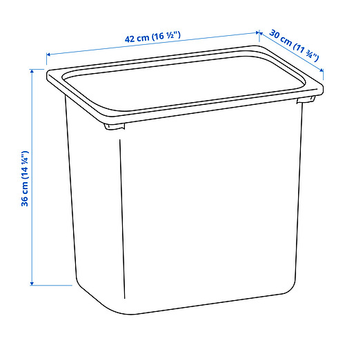 TROFAST Measurement Illustration