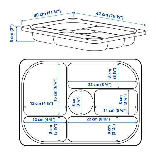 TROFAST Measurement Illustration