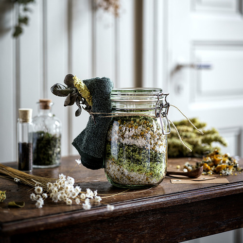 KORKEN jar with lid