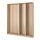 PAX - 3 wardrobe frames, white stained oak effect, 200x35x236 cm | IKEA Indonesia - PE915346_S1