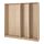 PAX - 3 wardrobe frames, white stained oak effect, 200x35x201 cm | IKEA Indonesia - PE915345_S1