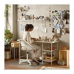 LAGKAPTEN - Table top, white, 120x60 cm