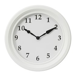 SÖNDRUM - Wall clock, white, 35 cm