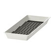 UPPDATERA - Tray with spice rack, white/anthracite, 20x50 cm
