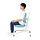 DAGNAR/BERGLÄRKA - meja dan kursi anak, toska/putih, 100x70 cm | IKEA Indonesia - PE875503_S1