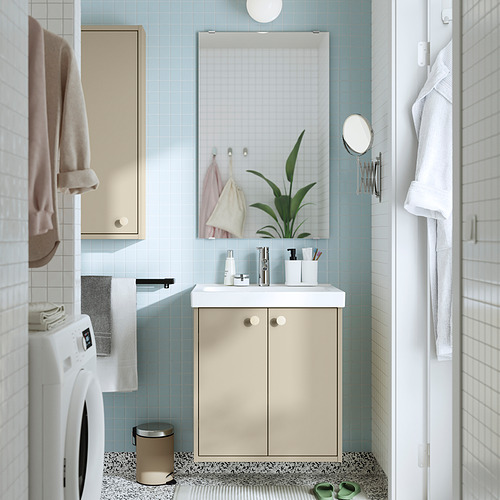 HAVBÄCK/ORRSJÖN wash-stnd w doors/wash-basin/tap