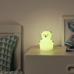 TÖVÄDER - LED night light, bear battery-operated