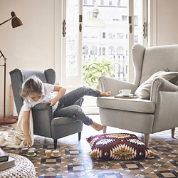 STRANDMON - Children's armchair, Vissle grey